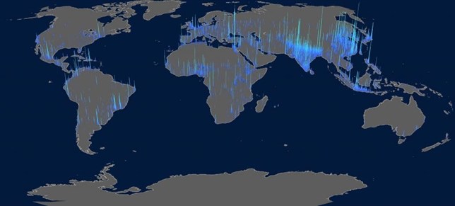 Más de 7.000 millones de personas viven en menos del 8% de la superficie terrestre