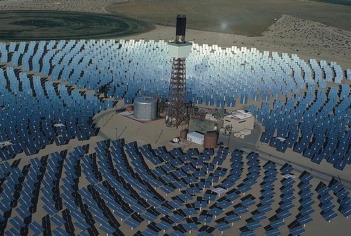 Abengoa Solar y E.ON completan el 50 por ciento de su primera planta termosolar en España