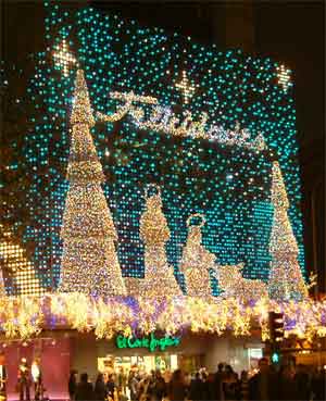 Ecologistas piden a los ayuntamientos reducir el "brutal e irresponsable" uso de las luces de Navidad