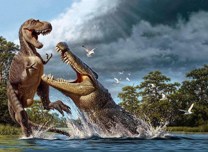 Cocodrilos cornudos del Cretácico
