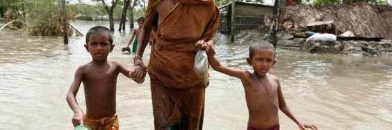 Los niños vulnerables son los más afectados por el cambio climático