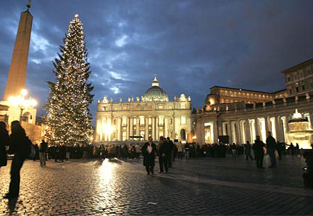 El árbol de Navidad del Vaticano tendrá iluminación sostenible