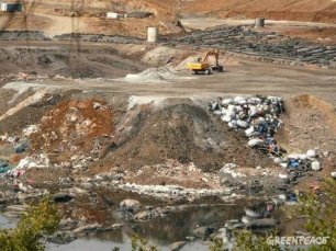 Greenpeace envía a la CE evidencias sobre la gestión irregular de residuos en Nerva