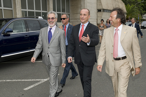 Sebastián con las empresas españolas en la Feria Solar Power