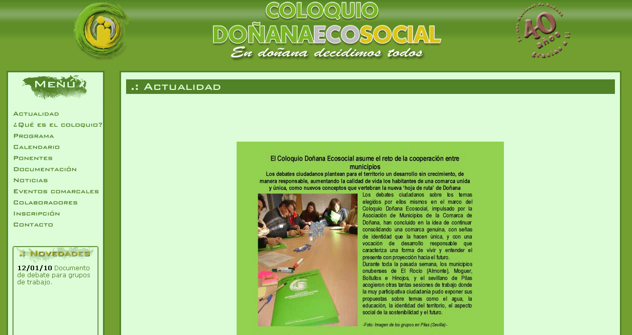 El Coloquio Doñana Ecosocial da a conocer los resultados de participación de los talleres ciudadanos