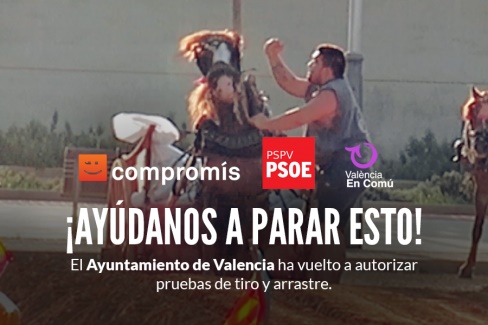 El Ayuntamiento de Valencia ha autorizado de nuevo el tiro y arrastre