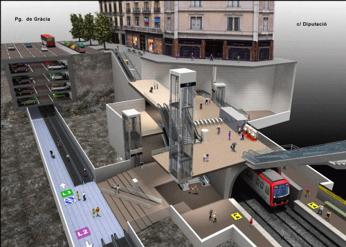 Estación de metro de Paseo de Gracia