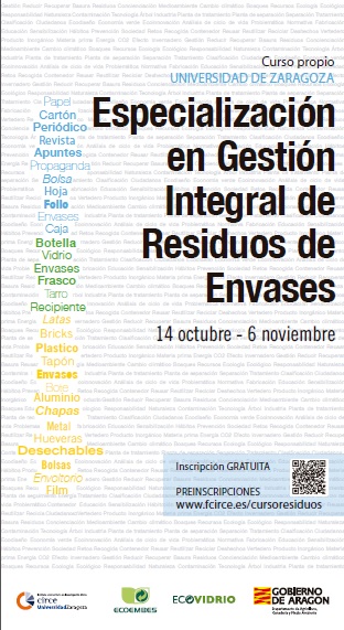La Universidad de Zaragoza ofrece un curso especializado sobre gestión y tratamiento de residuos de envases