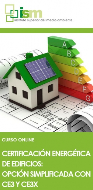 Curso online de certificación energética de edificios opción simplificada con CE3 y CE3X