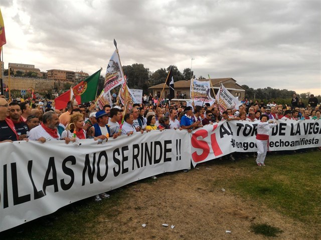 Tensión sin graves incidentes en el Toro de la Peña