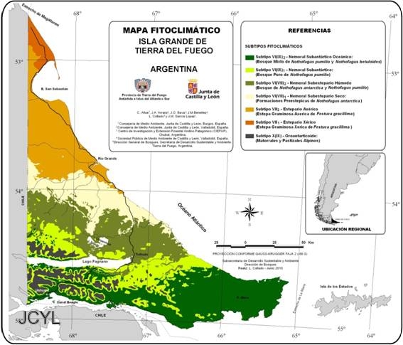 Científicos de Castilla y León elaboran el primer mapa fitoclimático de la Tierra del Fuego