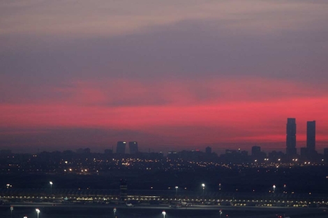 Madrid sumida en dióxido de nitrógeno (NO2)