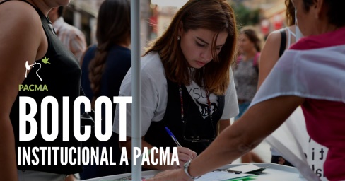 Boicot institucional a PACMA ante el 21D