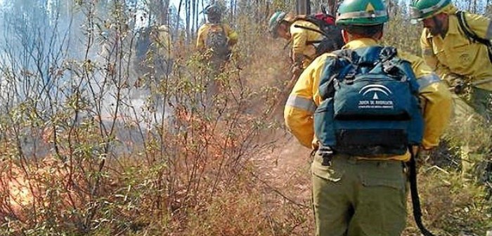 Extinguido el incendio forestal declarado en Villablanca (Huelva)