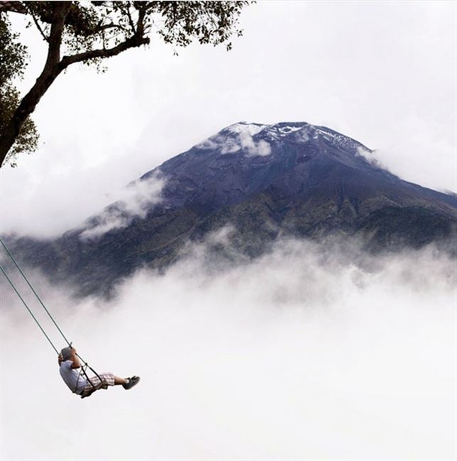 Quieres columpiarte y tocar el cielo