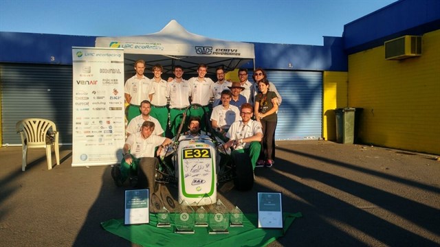Estudiantes de la UPC de Terrassa se imponen con su coche eléctrico en la Fórmula SAE Australasia