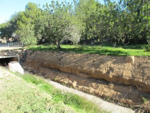 El Barranc de la Font (Paterna) continúa erosionándose  y con derrumbes de laderas
