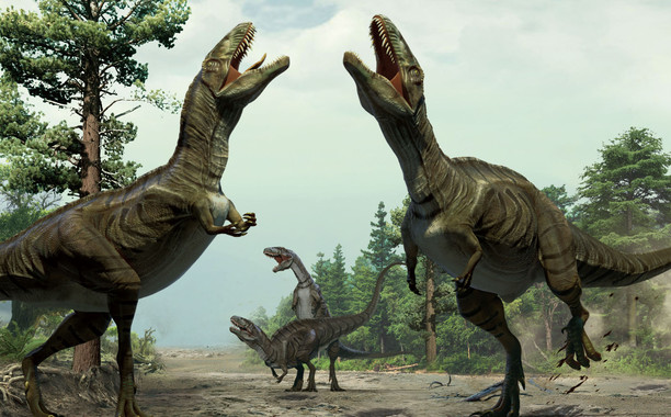Primera evidencia del cortejo entre dinosaurios
