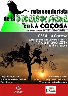 La Diputación de Badajoz propone rutas senderistas por la Semana de la Red Natura 2000 el Día de la Diversidad Biológica