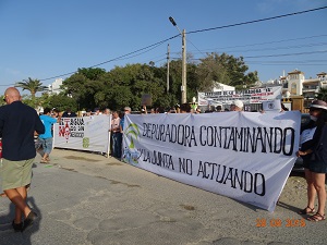 Contaminación de la depuradora de Sanlucar