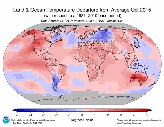 Hemos pasado el octubre más caluroso de los últimos 136 años