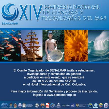 Participa en el XIV Seminario Nacional de Ciencias y Tecnologías del Mar SENALMAR 2010
