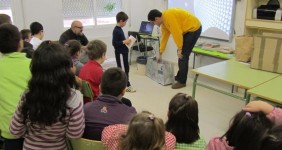 Campaña del reciclaje de SOGAMA en el CEIP O Areal de Camariñas (Galicia)