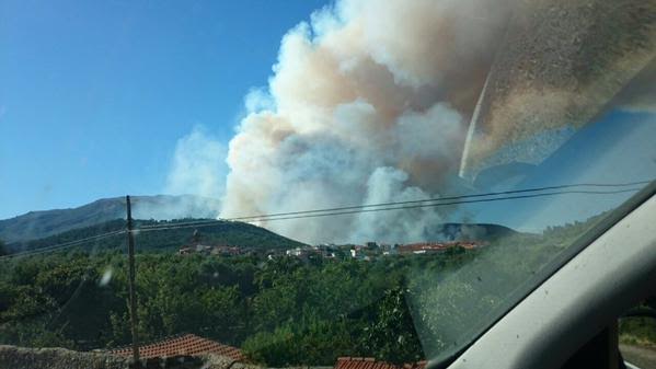 2.000 las hectáreas calcinadas en el incendio de Cualedro (Ourense)
