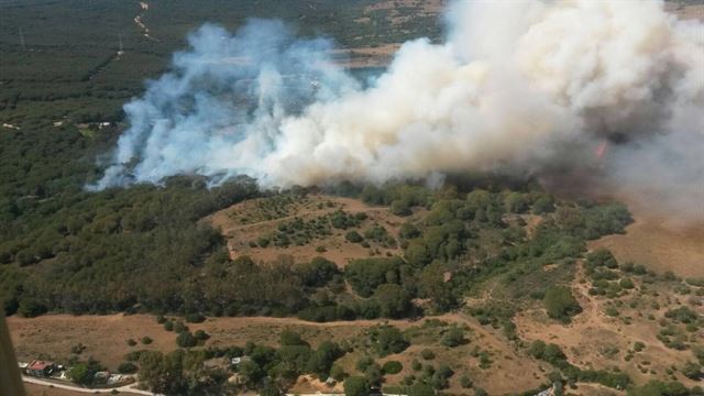 Controlado un incendio forestal en un paraje de Morón