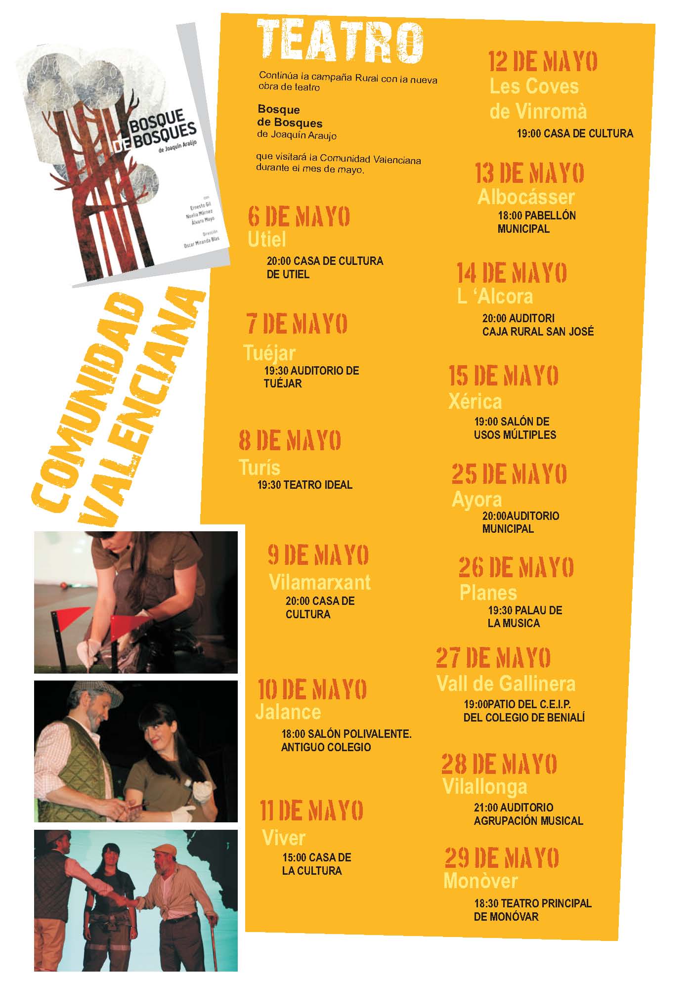 l MARM lleva la obra teatral “Bosque de bosques” a la Comunidad Valenciana en el marco de la campaña de prevención de incendios forestales