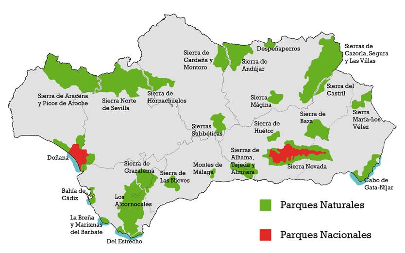 La ‘Red de Espacios Naturales Protegidos de Andalucía’ en perfecto estado de revista