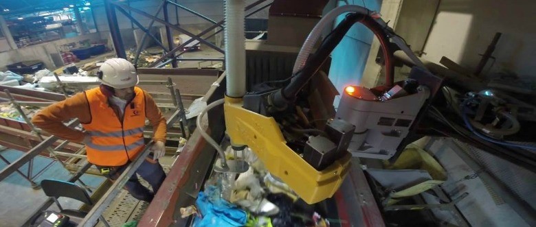 Innovador robot con tecnología española para reciclaje