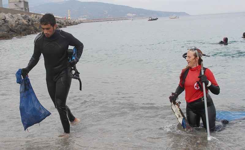 Tercera edición de recogida de basura del fondo marino