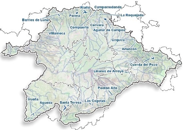 Los embalses de la cuenca del Duero