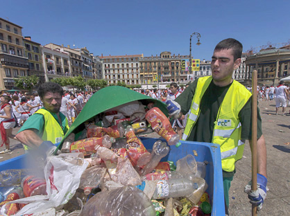 Sanfermines 2016 con vasos reutilizables