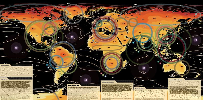 El mapa del calentamiento global