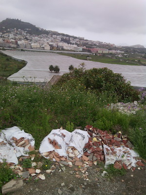 Gran Canaria. Vertido de escombros de obra en Fuente del Hierro-La Calva