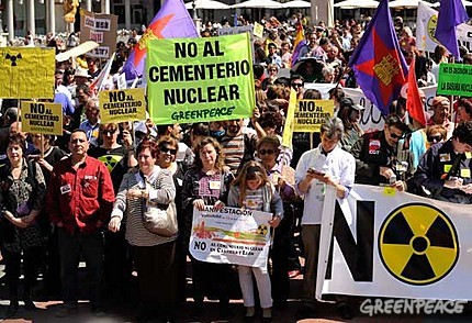 Valencia y Cuenca: manifestaciones contra el cementerio nuclear