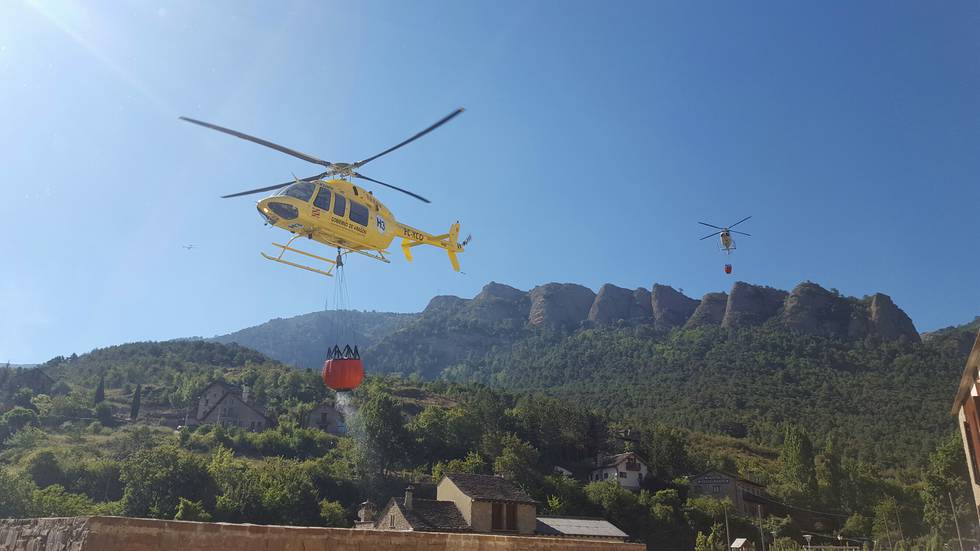 El incendio de Atarés (Huesca) se encuentra controlado