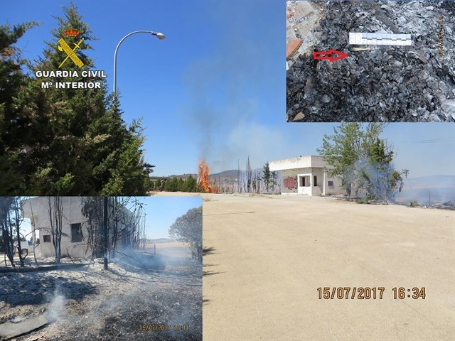 Diez detenidos e investigados en junio y julio en la provincia de Cáceres por incendios forestales