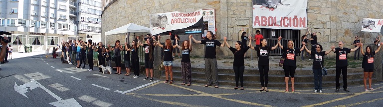 Una gran Cadena Humana rodeará la plaza de toros de Pontevedra