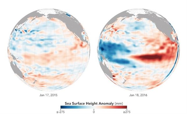 El Niño en plena ‘efervescencia’