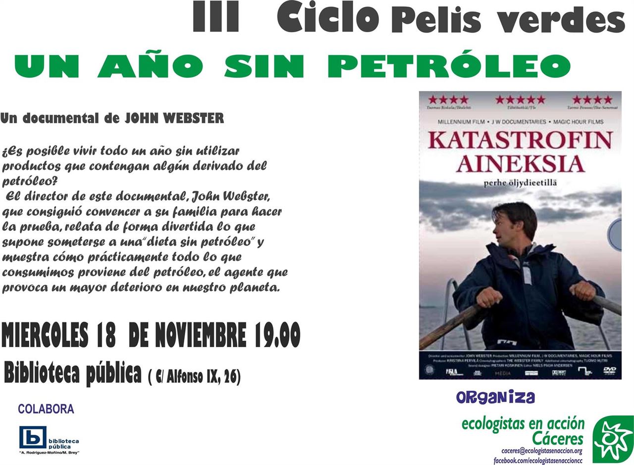 III Ciclo de Pelis Verdes en Mérida