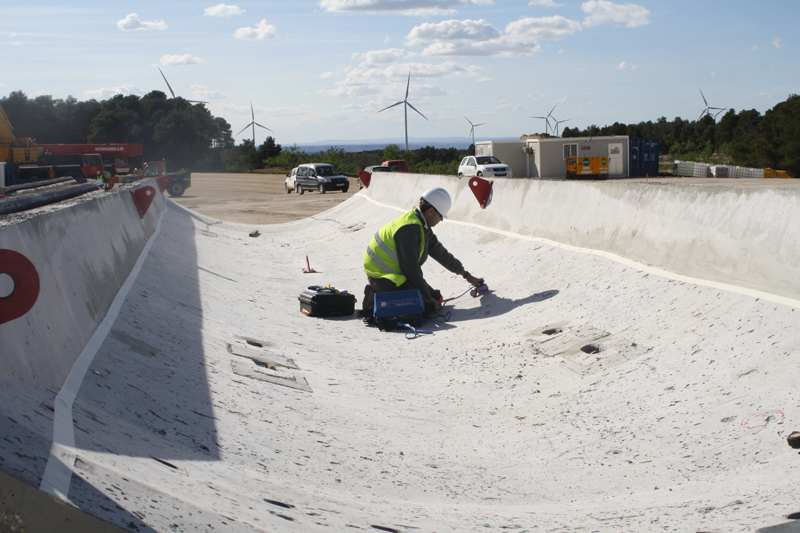 AIDICO inspecciona dovelas de hormigón armado en parque eólico