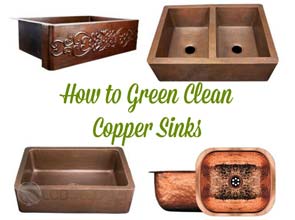 How to green clean copper sinks