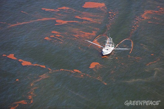 Greenpeace denuncia que la empresa responsable del vertido del golfo de México