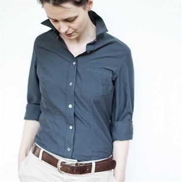 Camisa mujer gris granito de Living Crafts 100% algodón orgánico
