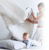 Fibras de relleno para edredones y almohadas