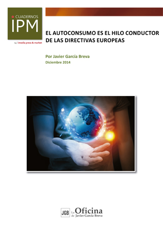 El autoconsumo es la meta de las directivas europeas según JGB