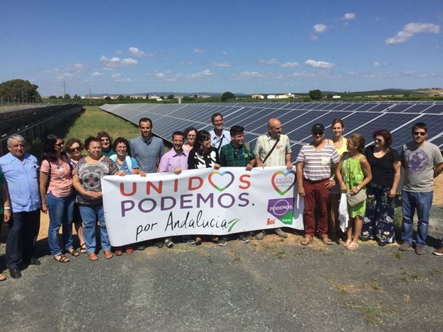 Unidos Podemos quiere que Andalucía sea un referente en energías limpias